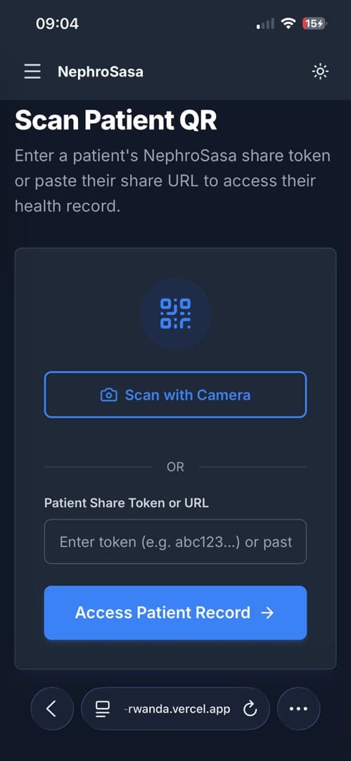 Mobile Doctor QR Scanner