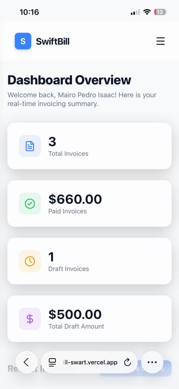 Mobile Dashboard